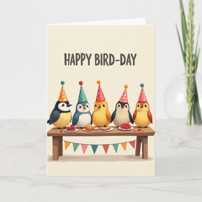 Joyful Bird Day Card (Front)