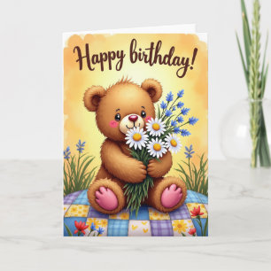 Joyful Birthday Daisy Card