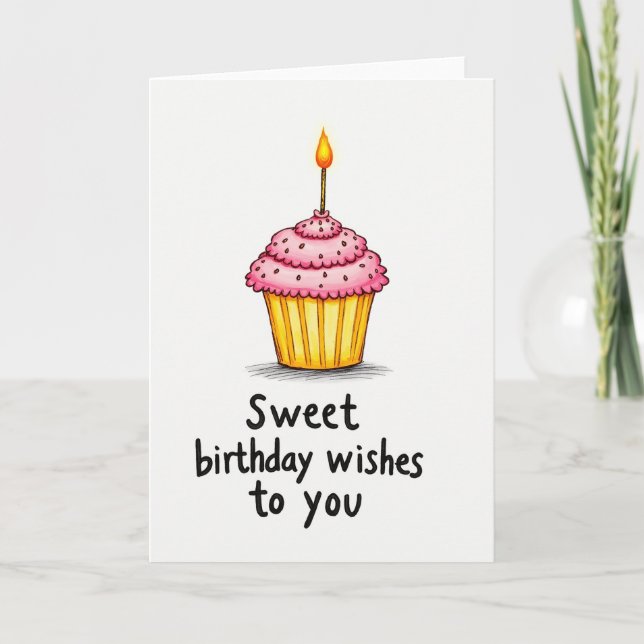 Joyful Birthday Frosted Card (Front)