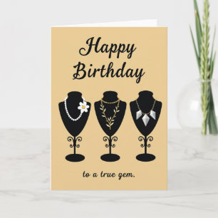 Joyful Birthday Jewelry Display Card