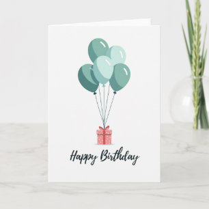 Joyful Birthday Mint Orb Card