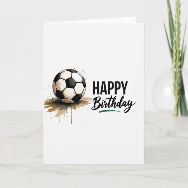 Joyful Birthday Paint Splatter Card (Front)