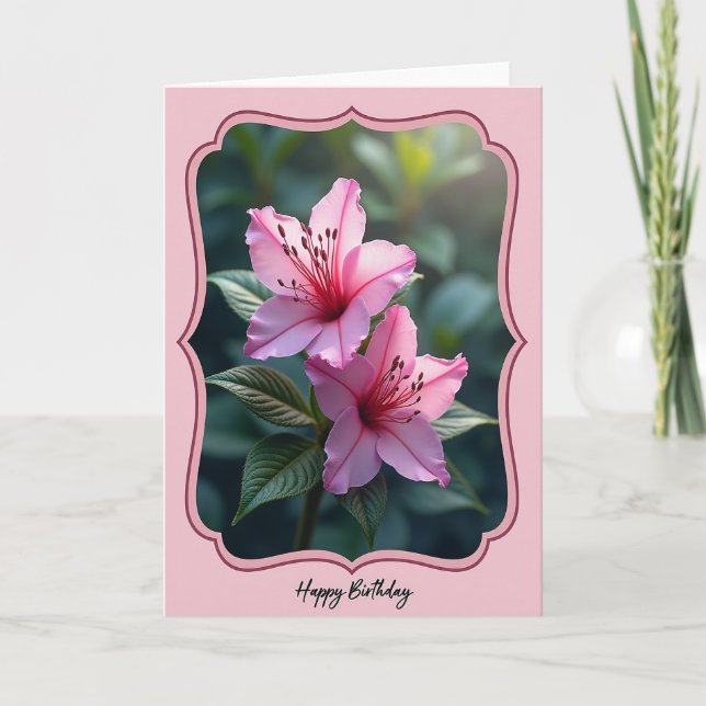 Joyful Birthday Petal Card (Front)