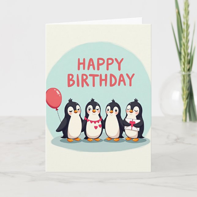 Joyful Birthday Quartet Card (Front)
