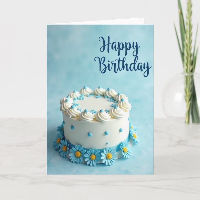Joyful Birthday Swirl Card (Front)