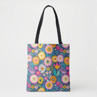 Joyful Blooms Tote Bag