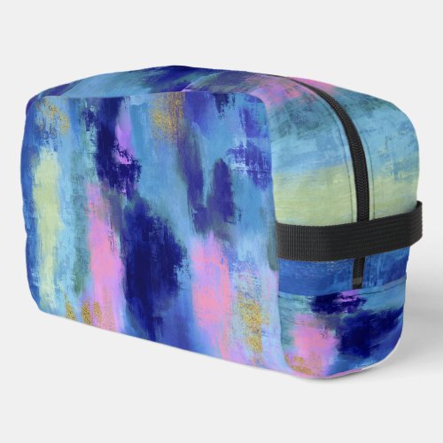 Joyful Blue Abstract Dopp Kit