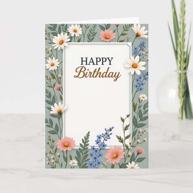 Joyful Botanical Card (Front)