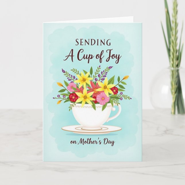 Joyful Bouquet Mothers Day Card (Front)