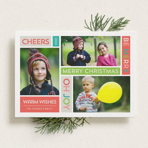 Joyful &amp; Bright Holiday Photo Card
