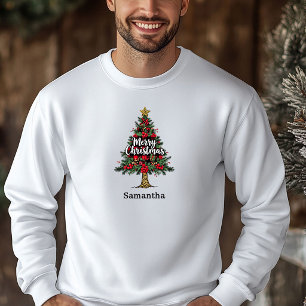 Joyful Buffalo Plaid Tree Xmas Pullover Winter