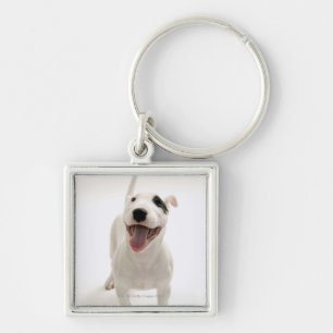 Joyful Bull terrier Keychain