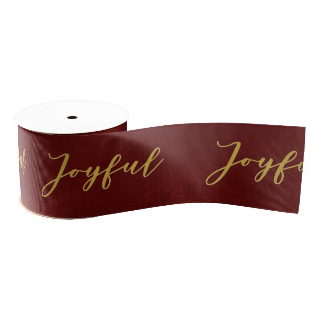 Joyful Burgundy Ribbon (Spool)