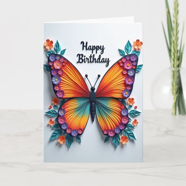 Joyful Butterfly Art Card (Front)
