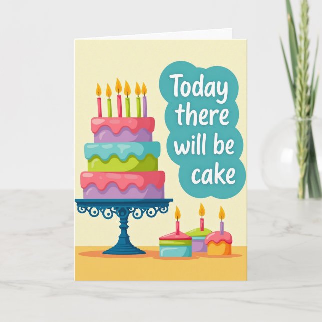 Joyful Cake Art Card (Front)