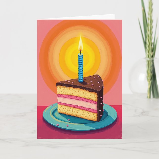 Joyful Cake Circle Card (Front)