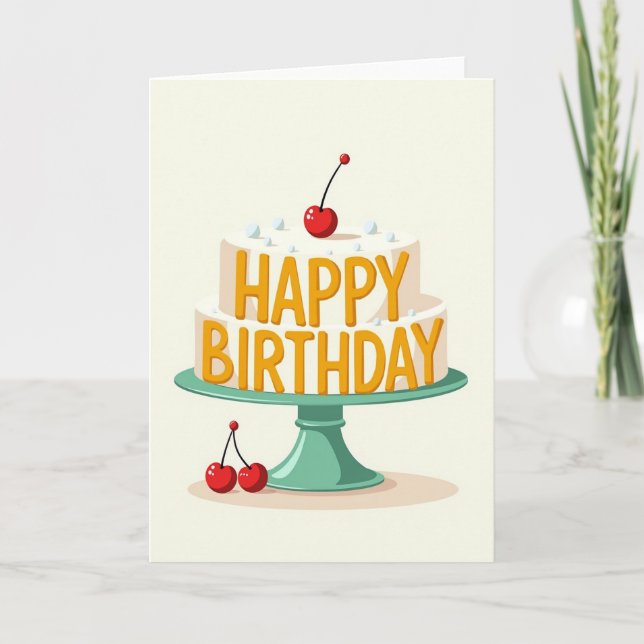 Joyful Cake Tier Card (Front)