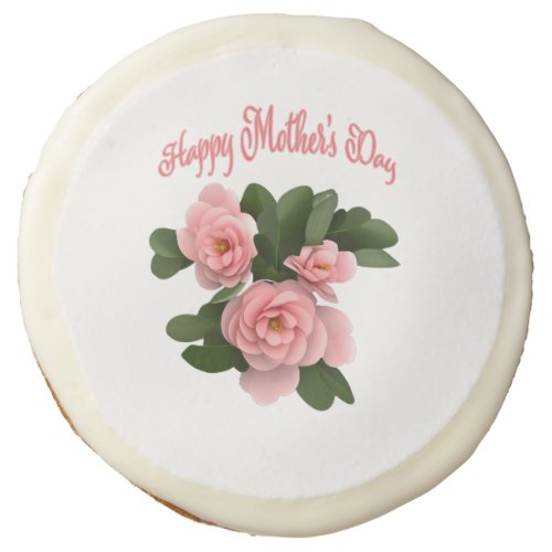 Joyful Camellias Mothers Day Sugar Cookie
