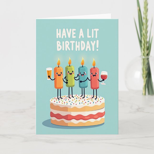 Joyful Candle Friends Card (Front)