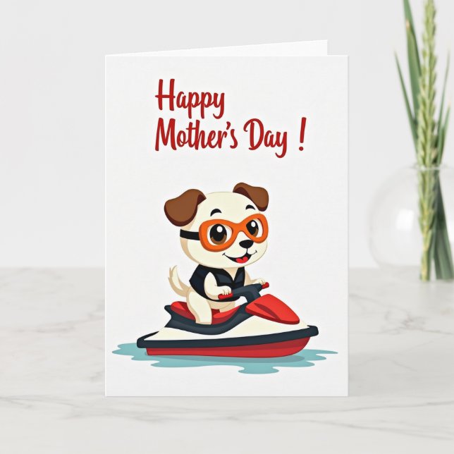 Joyful Canine Mothers Day Card (Front)