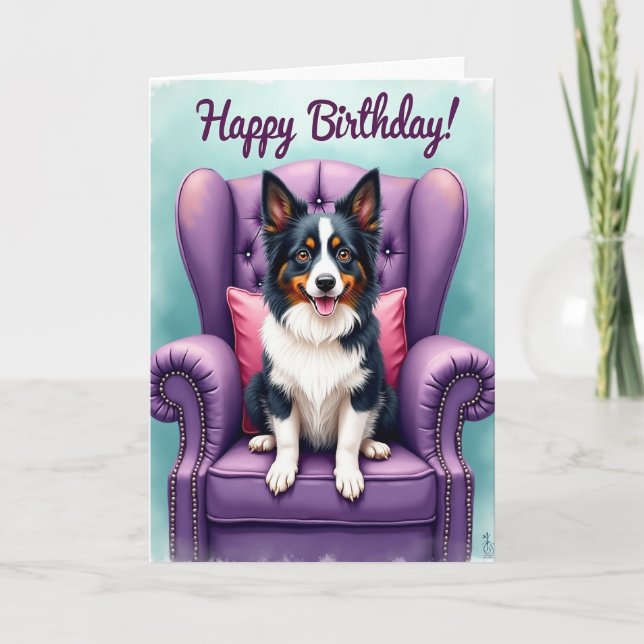 Joyful Canine Portrait Card (Front)