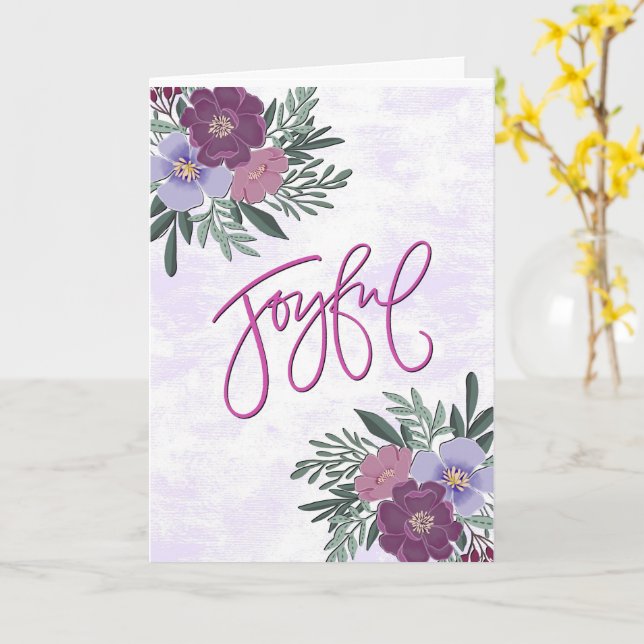 Joyful Card (Yellow Flower)