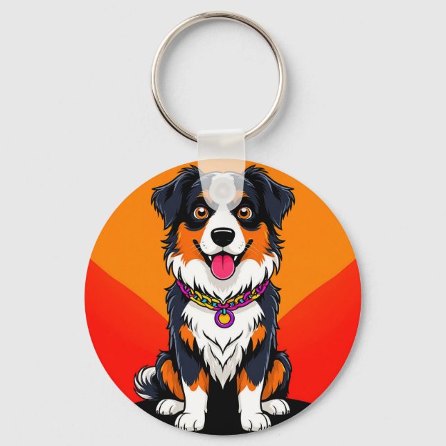 🐶 Joyful Cartoon Dog For Everyday Carry 🐶 Keychain (Front)