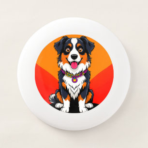 Joyful Cartoon Dog Illustration Wham-O Frisbee