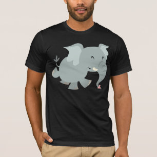 Joyful Cartoon Elephant T-shirt