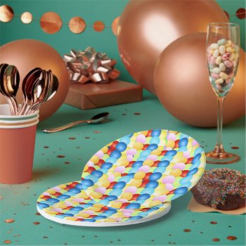 Joyful Celebration Balloons Paper Plates by anuradesignstudio at Zazzle