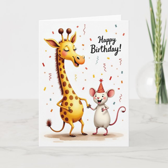 Joyful Celebration Birthday Card (Front)
