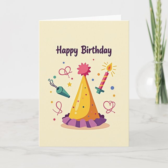 Joyful Celebration Party Card (Front)