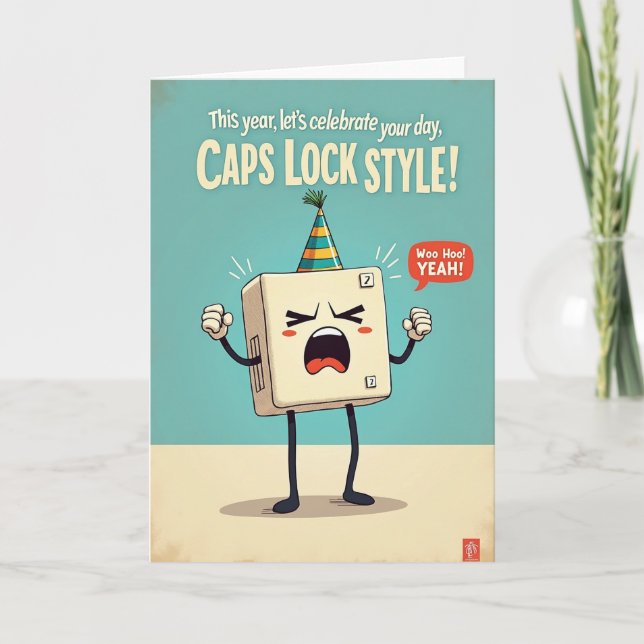 Joyful Character Birthday Cheer Card (Front)