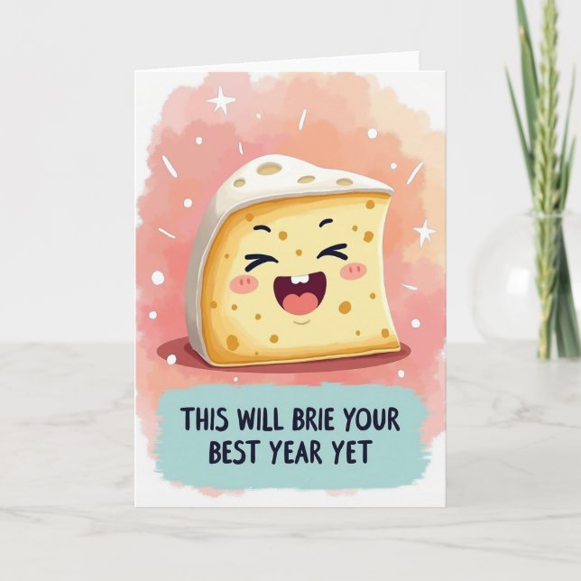 Joyful Cheese Birthday Card (Front)
