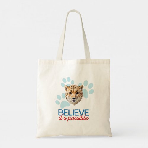 Joyful Cheetah minimalist style art Tote Bag
