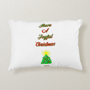 Joyful Christmas Accent Pillow