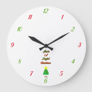Joyful Christmas Acrylic Wall Clock