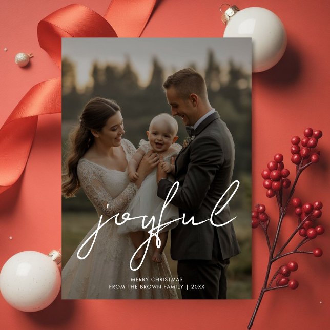 Joyful Christmas Colorful Family Holiday Card (Creator Uploaded)