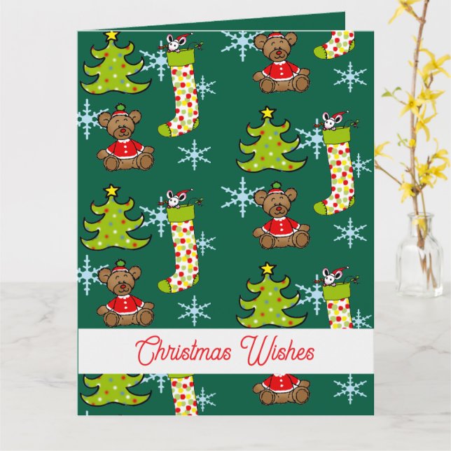joyful Christmas decorations Card (Yellow Flower)
