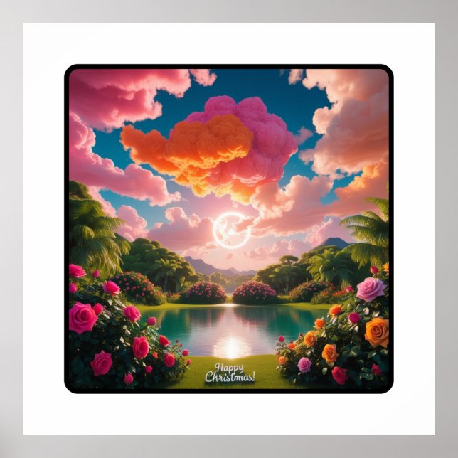 Joyful Christmas Dinner Table Inspiration Poster (Front)