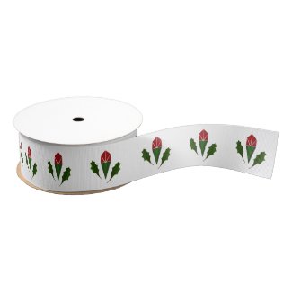 Joyful Christmas Floral, Red Roses & Green Holly