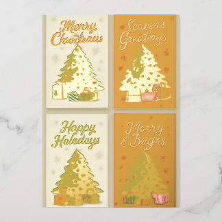 Joyful Christmas Holiday Cards Set – Festive Greet