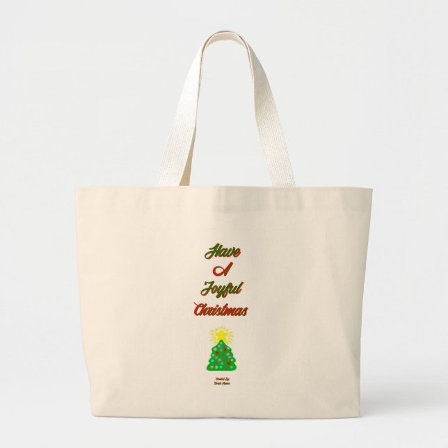 Joyful Christmas Jumbo Tote (Front)