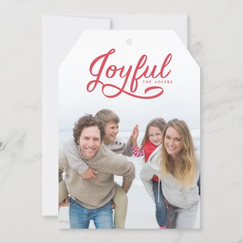 Joyful Christmas Photo Card