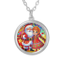 Joyful Christmas Scene Featuring Santa