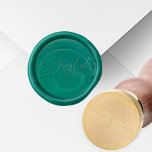 Joyful Christmas simple elegant script holiday Wax Seal Stamp<br><div class="desc">Elegant modern calligraphy script joyful Christmas mailings or gift wrap wax seal</div>