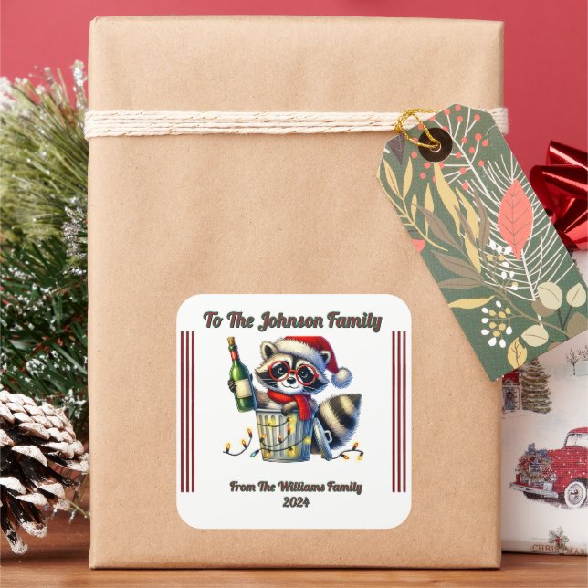Joyful Christmas Sticker for Gift Wrapping (Holiday)
