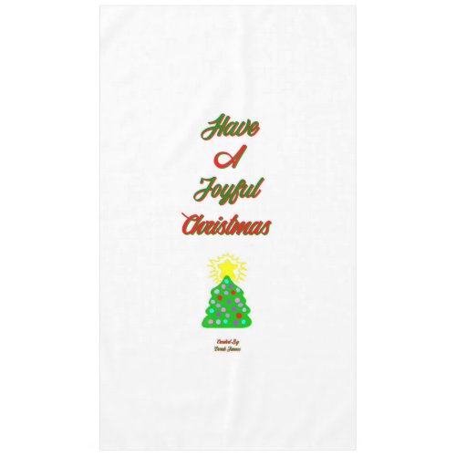 Joyful Christmas Tablecloth