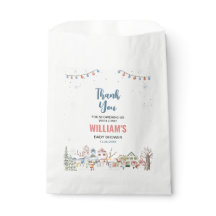 Joyful Christmas Thank You Baby Shower Favor Bag