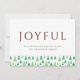 Joyful Christmas Trees Corporate Business Holiday